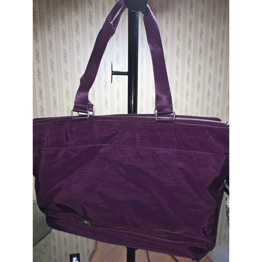 Baggallini Anywhere Day Laptop Tote Purple NWT RFID Travel Work Bag Lightweight - Picture 2 of 5